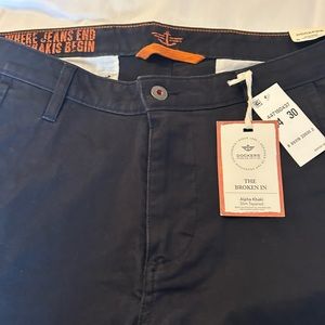 MEN'S DOCKERS ALPHA KHAKI ALIM TAPERED PANT, NWT, W34 L30